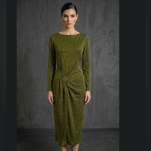 Vintage Gold Maxi Dress